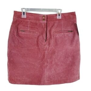 Wilsons Leather Maxima Red Mini Pencil Casual Skirt Size 4